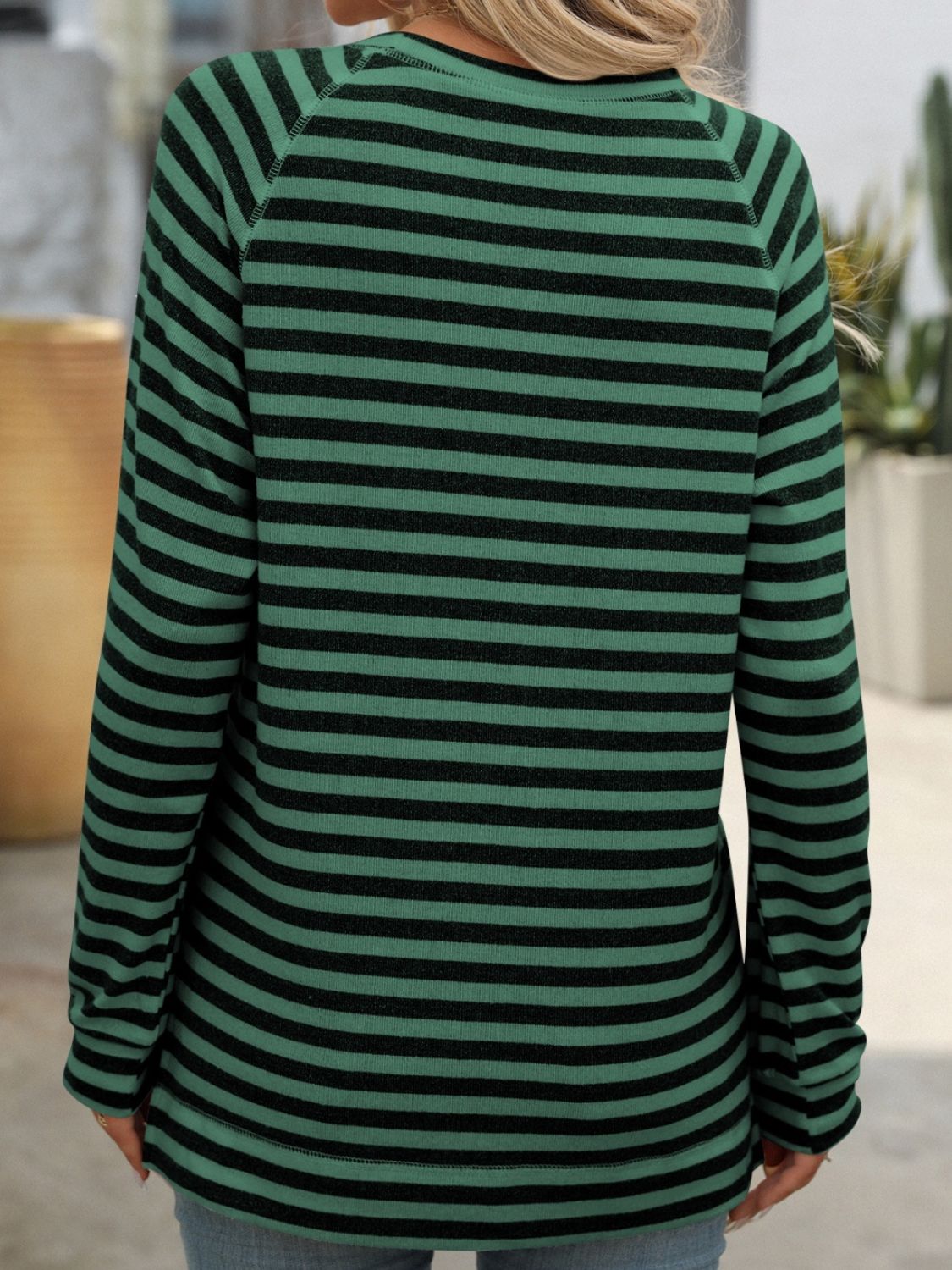 Women’s Classic Striped Long Sleeve Tee – Everyday Comfort with a Timeless Look - Fashlot