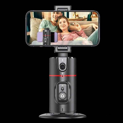 Best Portable 360° View Face Tracking Phone Holder With Remote for Hands Free Zoom Video Calls Live Streaming Home Fitness Workouts Makeup Tutorials Cooking Demos Outdoor Activities - Fashlot 