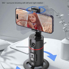 Best Portable 360° View Face Tracking Phone Holder With Remote for Hands Free Zoom Video Calls Live Streaming Home Fitness Workouts Makeup Tutorials Cooking Demos Outdoor Activities - Fashlot 