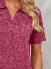 Classic Johnny Collar Short Sleeve T-Shirt - Fashlot 