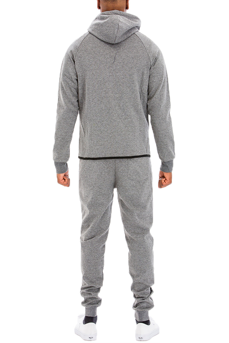 Men’s Dynamic Tech Sweat Suit – Solid, Athletic, Performance Wear - Fashlot