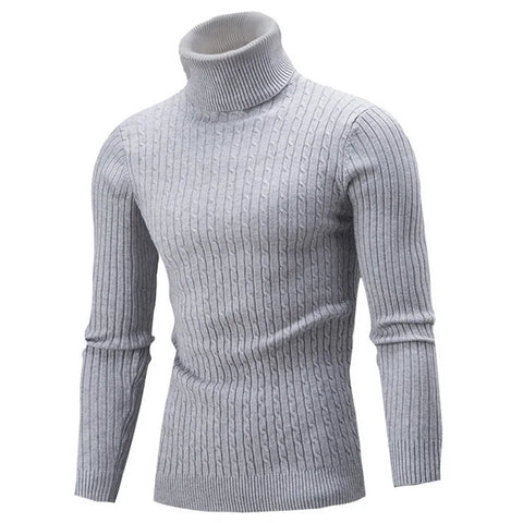 Men's Classic Comfortable Autumn Winter Warm Stylish Slim Fit Turtleneck Sweater