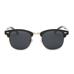 Classic Semi-Rimless Vintage Men's Polarized Retro Fashion UV400 Sunglasses - Fashlot