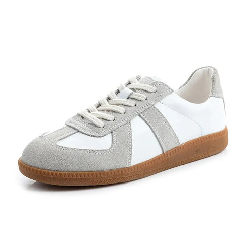 Durable Comfortable Genuine Leather Women's Casual Spring Autumn Lace-up Training Shoes - Fashlot