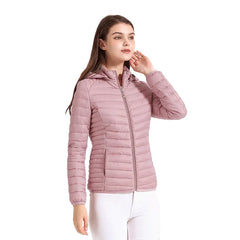 Ultra lightweight Warm Puffer Hoodie Jacket For Women - Fashlot