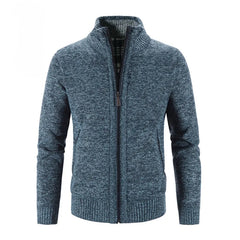 Knitted Men's Wool Slim Fit Zipper Cardigan Sweater - Fashlot