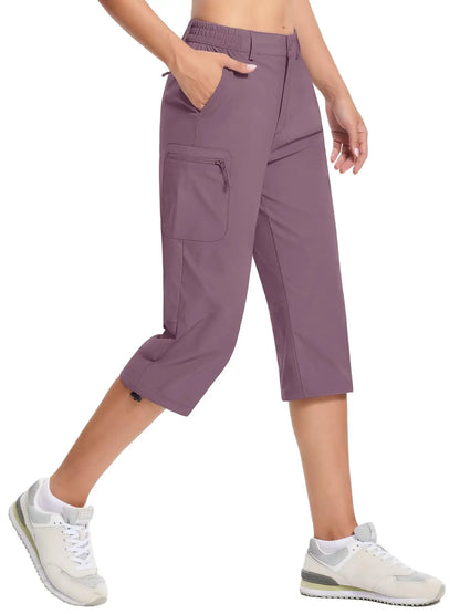Women’s Quick-Dry Capri Hiking Shorts – Lightweight, Athletic, and Ready for the Outdoors - Fashlot