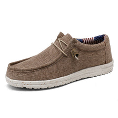 Lightweight Breathable Casual Spring Autumn Comfortable Canvas Slip-On Boat Shoes For Men - Fashlot