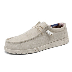 Lightweight Breathable Casual Spring Autumn Comfortable Canvas Slip-On Boat Shoes For Men - Fashlot