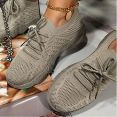 Women's Mesh Breathable Casual Lace-up Sneakers - Fashlot