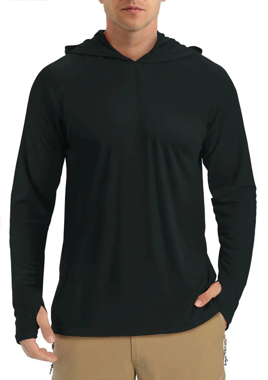 Men’s Quick-Dry UV Protection Hoodie – Lightweight, Breathable, Long Sleeve - Fashlot