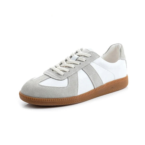 Durable Comfortable Genuine Leather Women's Casual Spring Autumn Lace-up Training Shoes - Fashlot