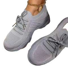 Women's Mesh Breathable Casual Lace-up Sneakers - Fashlot