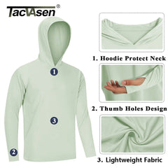 Men’s Lightweight Casual Long Sleeve Breathable UV-Proof Sun Protection Quick Dry Hoodie - Fashlot 