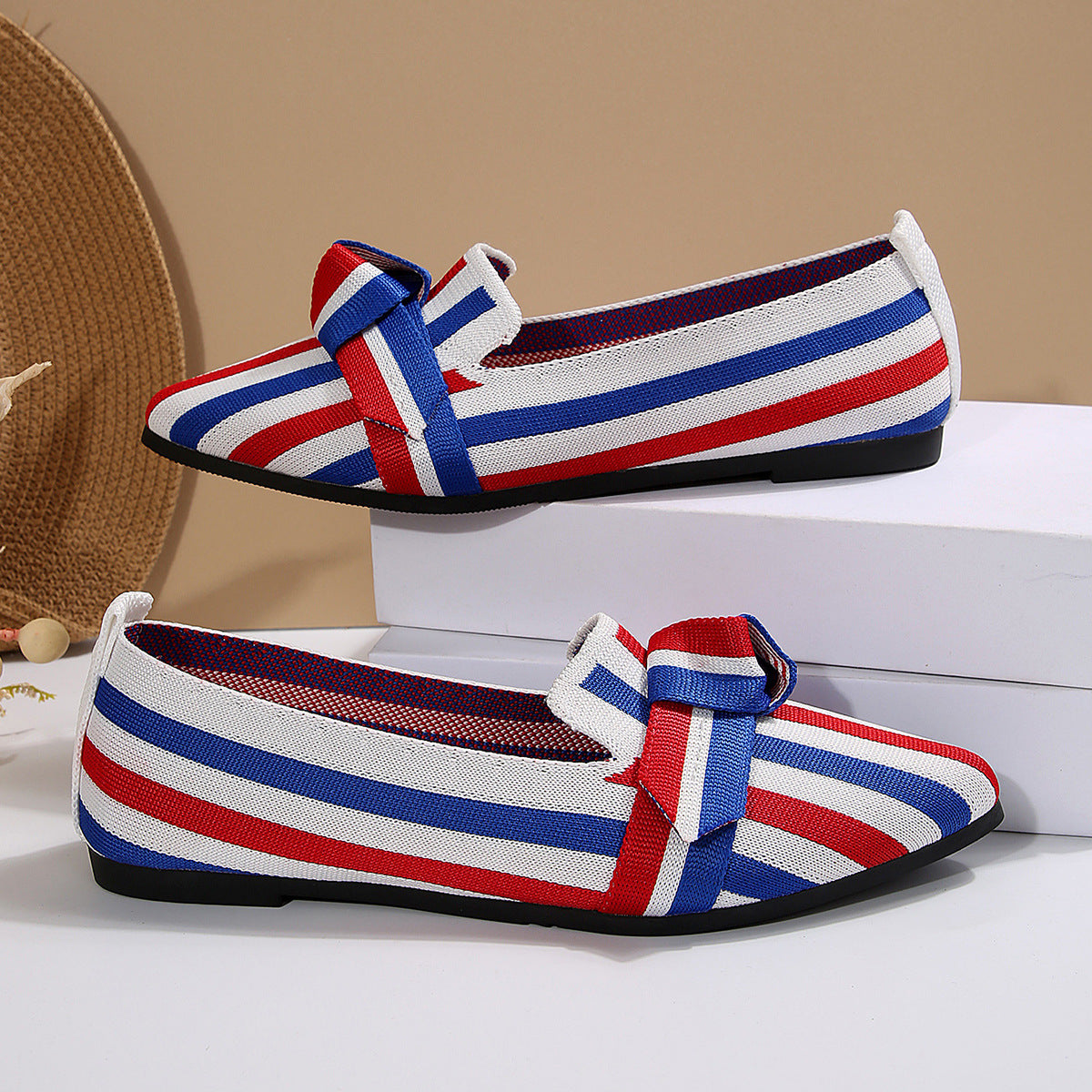 Women’s Mesh Point Toe Flat Slip-Ons – Lightweight, Stylish & Made for All-Day Comfort - Fashlot 
