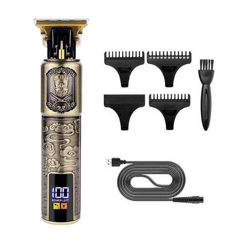 Electric Double Blade Hair Shaver With Digital Display - Fashlot