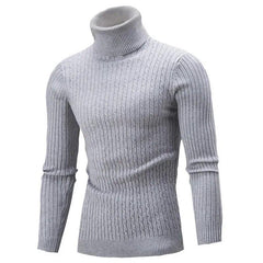 Men's Autumn Winter Slim Fit Turtleneck Sweater - Fashlot