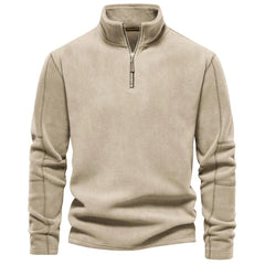 Men's Fall Winter Solid Color Warm Fleece Top - Fashlot