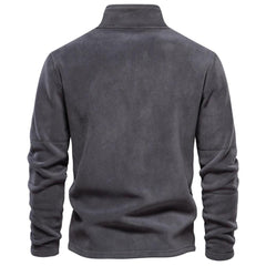 Men's Fall Winter Solid Color Warm Fleece Top - Fashlot