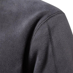 Men's Fall Winter Solid Color Warm Fleece Top - Fashlot