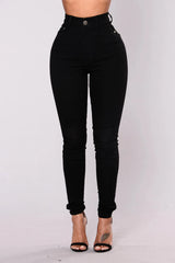 Affordable High Waist Skinny Casual Fashion Jeans For Women - Fashlot 