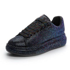 Low Top Rhinestone Women's Sneakers - Fashlot