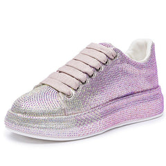 Low Top Rhinestone Women's Sneakers - Fashlot