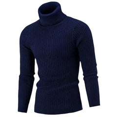 Men's Autumn Winter Slim Fit Turtleneck Sweater - Fashlot