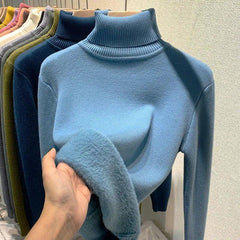 Women's Warm Elegant Pullover Turtleneck Sweater - Fashlot