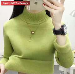 Women's Warm Elegant Pullover Turtleneck Sweater - Fashlot